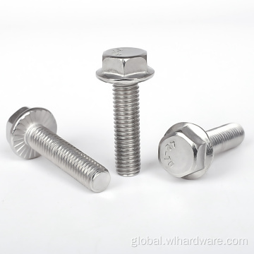Hexagonal Flange Bolt A2 A4 Hex Head SUS Stainless Flange Bolt Manufactory